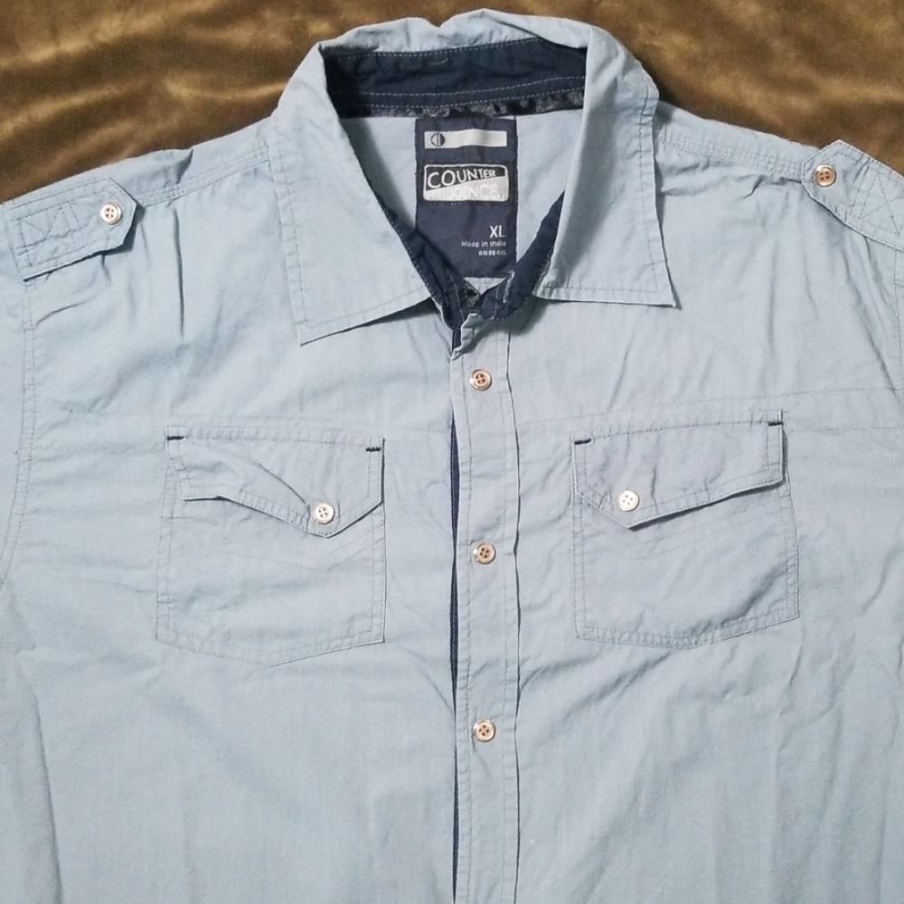 Counter Intelligence Snap Button LS Shirt - Picture 2 of 5